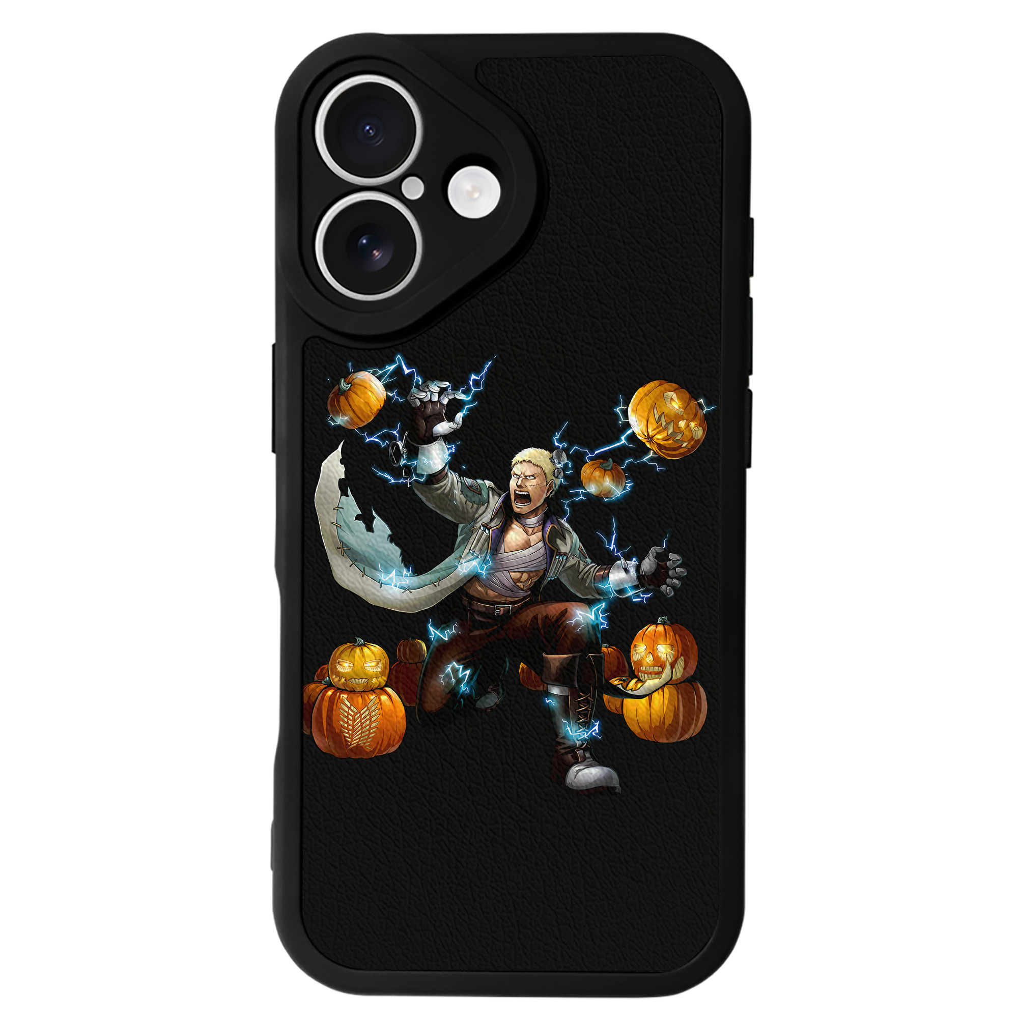 （画像用） 進撃の巨人 ライナー・ブラウン Attack on Titan Reiner Braun 【iPhone 16シリーズ対応】シリコンスマホケース（レザー調） 材質：シリコン